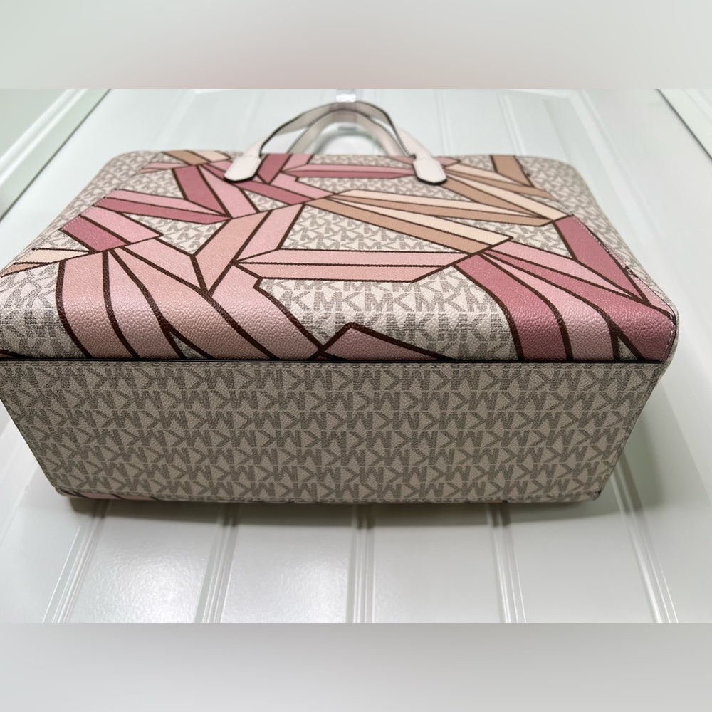 NWT Michael Michael Kors Sinclair Large East/West Smokey Rose Tote - Picture 6 of 9